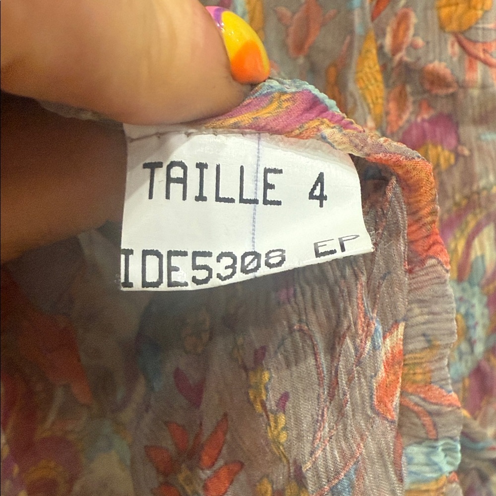 Absolu Comfort Paris Floral Sheer Blouse - Multicolor - Picture 7 of 9